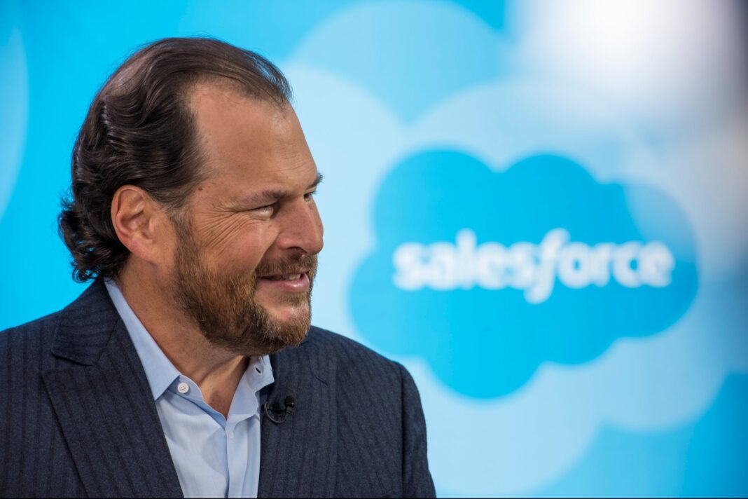Marc Benioff Tells Salesforce Employees New Hires Are Less Productive